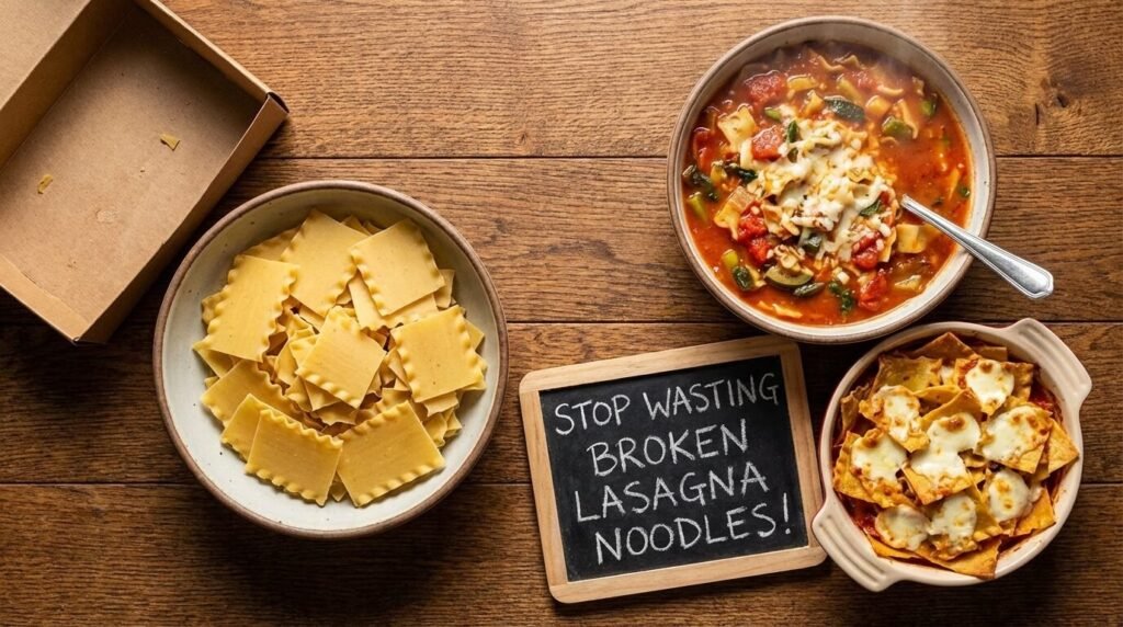 Stop Wasting those broken Lasagna Noodles
