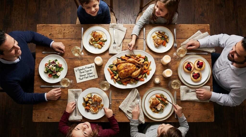 5 Family Friendly Three Course Dinner Ideas That Feel Fancy