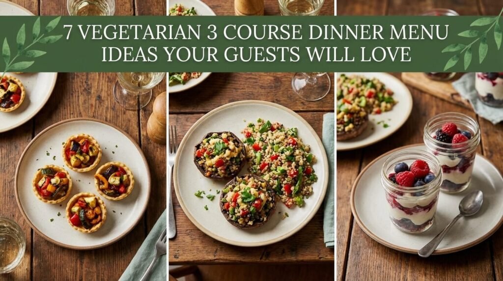 7 Vegetarian 3 Course Dinner Menu Ideas Your Guests Will Love