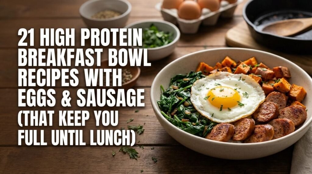 21 High Protein Breakfast Bowl Recipes with Eggs & Sausage (That Keep You Full Until Lunch)
