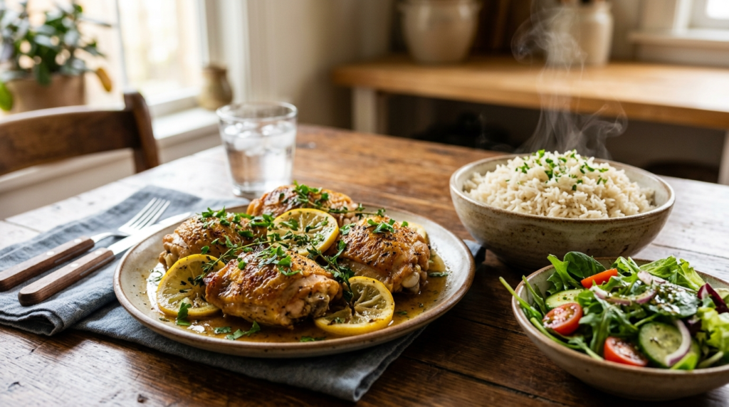 Effortless Lemon-Garlic Chicken Thighs: Your Slow Cooker Secret for Weeknight Dinners