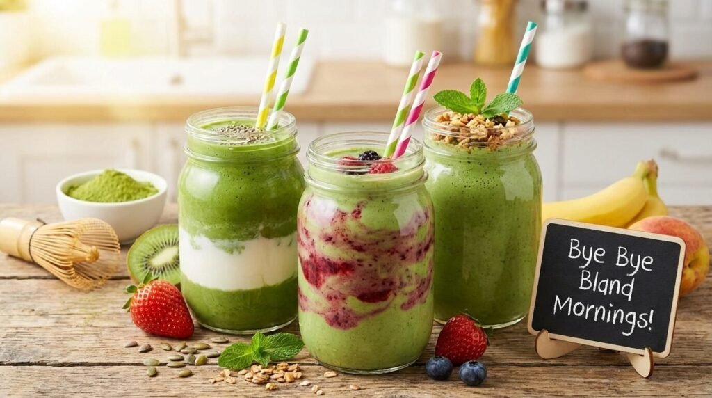 Matcha Smoothies You’ll Actually Crave (Bye Bye Bland Mornings!)