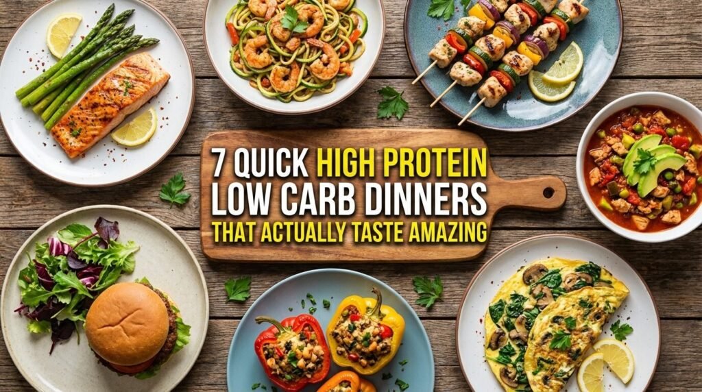 7 Quick High Protein Low Carb Dinners That Actually Taste Amazing