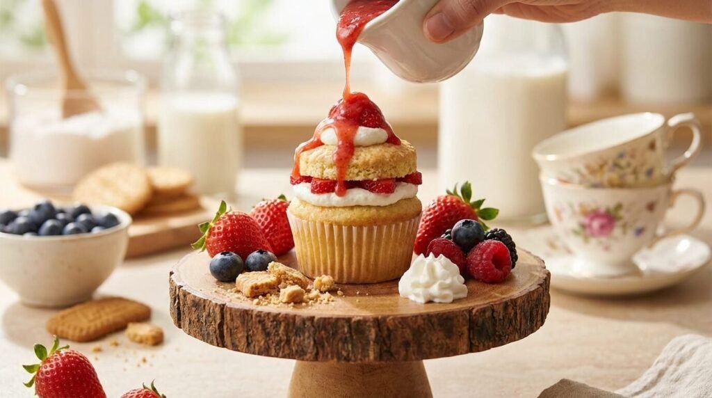 The Only Strawberry Shortcake Cupcake Recipe You Need