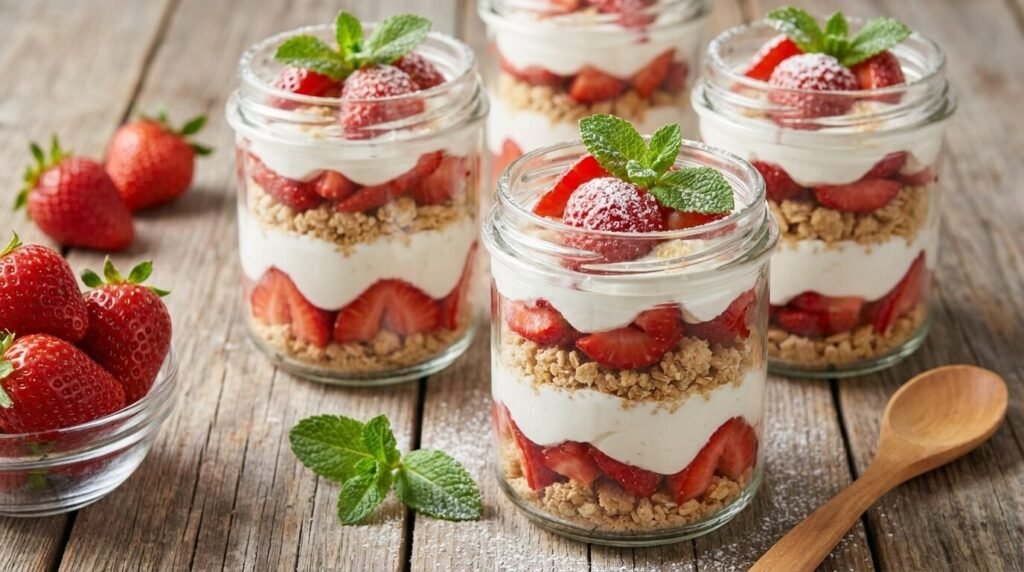 5 Ingredient Healthy Strawberry Shortcake Recipe Guilt-Free & Delicious